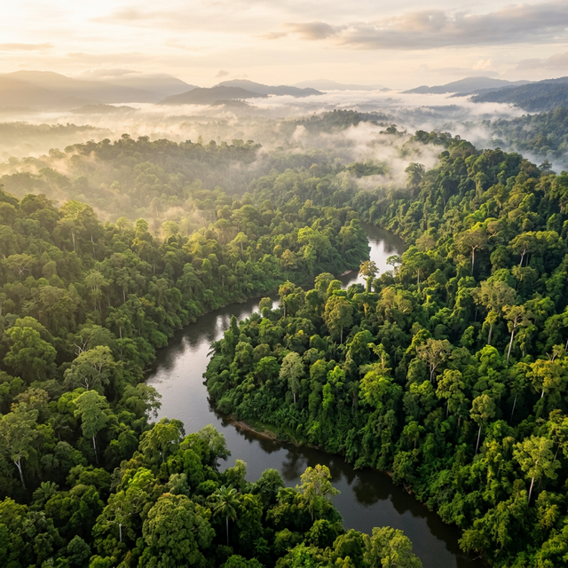 Тропические джунгли Борнео